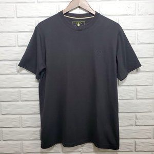Jeans Club Men's Size L Black Soft Short‎ Sleeved Embroidered Logo T-Shirt
